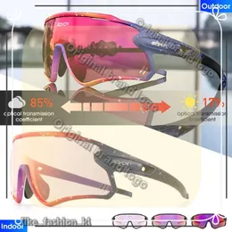 Scvcn Red Blue Pochromic Sunglasses for Men Cycl Glasses Fashion Style Eyewear Protection Uv400 Classic MTB Road Bike 757