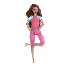 Nuova bambola da 30,5 cm bambole sport bambola 21 attività congiunta per la pelle nera bambola bambola per bambini fai -da -te per bambini espressi articoli per le vacanze