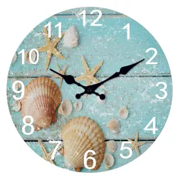 Set Beach Sea Starfish Shells Blue Wall Org Oro