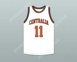 CUSTOM NAY Name Mens Youth/Kids DETLEF SCHREMPF 11 CENTRALIA HIGH SCHOOL TIGERS WHITE BASKETBALL JERSEY 1 TOP Stitched S-6XL
