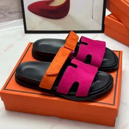 Kapcie Chypre Sandal Designer Sudery Flip Flip Flip Flops Płaskie sandały na plażę komfort skóry cielęcy naturalny zamsz w brązowym i czarnym dla kobiet i mężczyzn