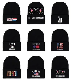 Let039s Go Brackn Black Knitted Beanie Hat Men and Women for Men and Winter Sports Caps2454456