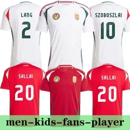 Cup Ungern Soccer Europe Jersey 2024 Szoboszlai Gazdag Nagy Attila Kerkez Nego Roland Football Shirt National Team 24 25 Home Away Men Kids Kit Fans Player