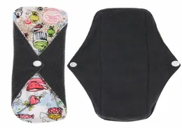 Tvättbar menstruationsbeläggning återanvändbar sanitär menstruation Mama Pad Bambu bomullstyg Feminin hygien Pantyfodret TOWL PADS8201232