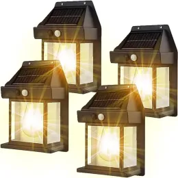 Decorazioni 4 pezzi Solar Wall Street Lampide Waterroproof Light With Sensor Garden Decoration Solar Alevato Lucile Outdoor Country Country House