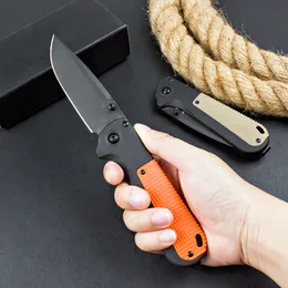 Special Offer BM430BK Pocket Folding Knife D2 Stone Wash Drop Point Titanium Coating Blade Nylon Plus Glass Fiber Handle Outdoor EDC Knives & Nylon Bag 3 Styles