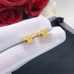 Classic, gold earrings, Stud, highly recognizable, designer earrings, 18K gold, high quality brass material, non-fading, non-allergenic, advanced electroplate process