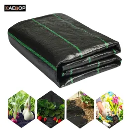 Dekorationer PE Jordbruk Anti Grass Cloth Farmeriented Weed Barrier Mat Plastic Mulch Tjockare fruktträdgård Trädgård Weed Control Tyg