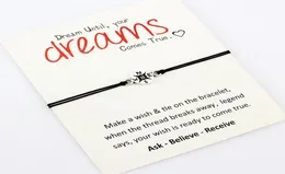 Dream Make a Wish Babcia wnuczki ciotka siostrzenica matka córki Przyjaciele świąteczne prezent srebrne kompas Bracelets for Women18028870