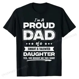 Men's T-Shirts Mens Im A Proud Dad Shirt Gift From Daughter Funny Fathers Day T-Shirt T Shirt New Design Man Top T-shirts Europe T240425