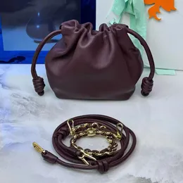 Projektantka dla kobiet worka do wiadra mody metalowa torba crossbody