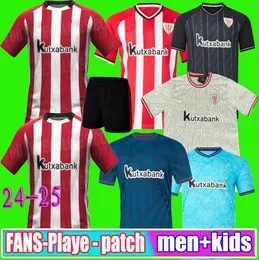 23 24 25 Club Soccer Jerseys Berenguer 2024 2025 Muniain Athletic Bilbao Home Away Williams Football Shirt Raul Garcia Villalibre Jersey Sancet Me Kids