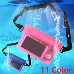 Waterproof Swimming Bags Waterproof Ski Drift Diving Swimming Bag Underwater Dry Shoulder Waist Pack Bag Camera Phone Pocket LL