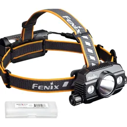 Fenix ​​HP30R V2.0 Strålkastare 3000 Lumen uppladdningsbar tungt tunga med Spotlight-strålkastare avtagbar kraftpaket och Luumentac Organizer Black-Ultimate Handsfree