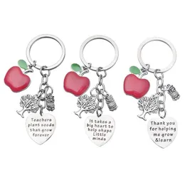 Party Favor Rostless Steel Key Chain Teacher Godkännande Ny examen Säsong Present Drop Delivery Home Garden Festive Supplies Event DHVCO