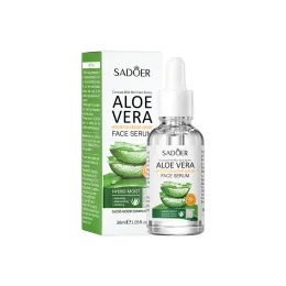 SADOER Aloe Moisturizing Face Serum Shrink Pores Hydrating Oil-control Long lasting Nourishing Skin Care