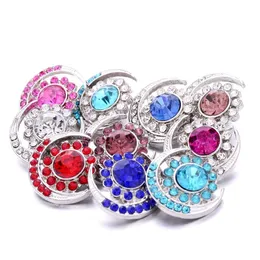 CLASPS HOODS CRYSTAL RHINESTONE SUN MOON METAL18MM SNAP Knappar Fit Snaps Armband Halsband smycken ACC Drop Delivery Findi Dhgarden Dhlm1