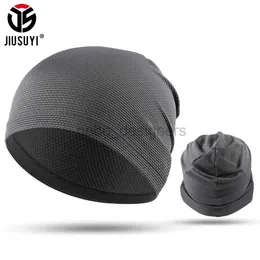 Beanie/Skull Caps Summer Beanie Hat Women Men Solid Mesh Breathable Turban Headscarf Headwear Baggy Cap Headwrap Hairband Bonnet Skullies Caps d240429