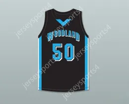 CUSTOM NAY Mens Youth/Kids ROB GRONKOWSKI 50 WOODLAND HILLS HIGH SCHOOL WOLVERINES BLACK BASKETBALL JERSEY 2 TOP Stitched S-6XL