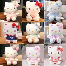 Cute Flower Decorative Cat Doll Wholesale Plush Toy Cloth Doll Cat Doll Grab Machine 8-inch Doll Gift