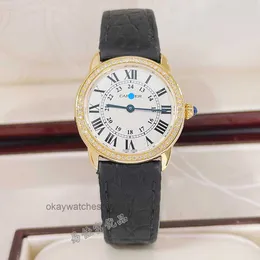 Unissex Disques de trabalho automático Carter White Dial Dial London Inlaid Inglaterra Assista a mulheres W67003551