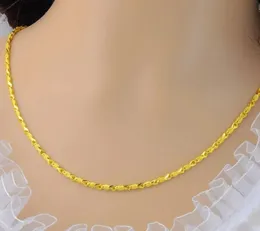 Donne della collana d'oro 9999 Real di gioielli 3D di moda 24k reali 24k 240422