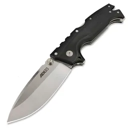 AD10 Drop Point S35VN Blade G10 Handle Handle Tactical Tactical Traming Camping Cknife مع مقطع خلفي
