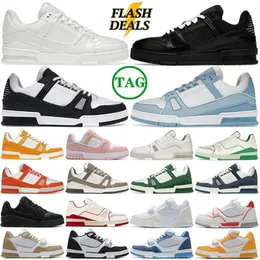 2024 Männer Frauen Designerin Casual Shoes Trainer Turnschuhe Low schwarzweiß Baby Blau Navy Orange Green Tour Gelb rosa braune Herren Trendy Tennis im Freien Jogging Walking