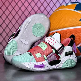 Basketball Shoes 2024 Fashion Colors Breathable Children's Boys Non-slip Platform Kids Sneakers Girls Sports Basket Enfant