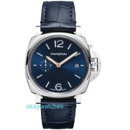 패션 럭셔리 Penarrei 시계 디자이너 Min Mechanical Watch Mens 42mm 블루 플레이트 나이트 라이트 디스플레이 PAM01274