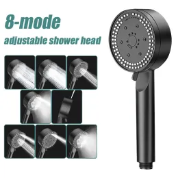 SET 8 MODE MODI DOCULABILE DECONDA REGOLABILE ATTENZIONE ATTENDI A BASSURA BLACO DOCHEATO DOCHE PANORE DOCE ACCESSORI DEL BAGNO