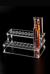 Transparente Clear acrílico 41hhole Lipstick Lip Gloss Blifren Polhness Cosmetics Makeup Organizer Box Exibir Rack Stand3168281