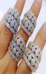 Anéis de casamento Godki Luxury Bagutte Cut Bold com Zirconia Stones 2022 Mulheres Jóias de Jóias de High Quality2005182