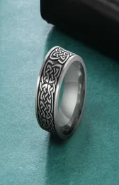 Кластерные кольца моя форма северная викинговая селтикс узел для мужчин Женщины Золотое Черное Цвет Кольцо из нержавеющей стали Винтажное ювелирное украшение F2094100