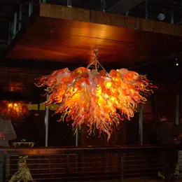 Endüstriyel tarzı kolye ışıkları lambalar Chihuly cam zanaat el üflemeli cam avize aydınlatma ev tavan lambası 80cm 90cm