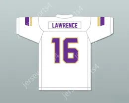 Custom Nome Nome Numer Youth/Kids Trevor Lawrence 16 Cartersville High School Hurricanes White Football Jersey 4 cuciture S-6XL