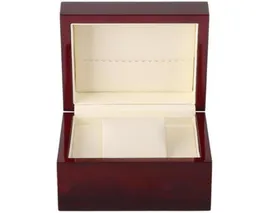 Lacca Glossy Single Watch Box Dimensione 13x11x8cm Logo di stampa per promozione Evento a conchiglia in legno scatola di porcellana Whole Pac259o6110130