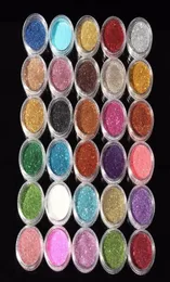 30pcs Karışık Renkler Pigment Pigment Glitter Mineral Spangle Göz Farı Makyaj Kozmetik Seti Makyaj Parlayan Parlayan Göz Farı 20183751972