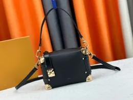 Nowa boczna torba z pudełkiem miękką oryginalna skórzana design s-lock torba na ramię torebki torebki crossbody pakiety torba na TOTE M46907 M46358