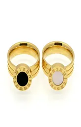 حلقات الفرقة الشهيرة العلامة التجارية Women Rings Goldrose Gold Color Steel Stainless Felet Ring Roman Moderal Mooders Luxury Jewelry Female Top4992318