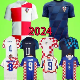 Croazia 2024 Maglie da calcio Player Version Versione uomini Kit Kit Women 24 25 Modric Majer Croato 2025 Gvardiol Kovacic Suker Retro 1997 1998 2002 Croacia Football Shirts