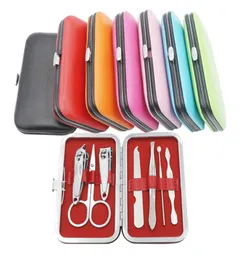 7 PCS Nail Clippers Kit Scissors Tweezer Knife Ear Pick stility Manicure Set Nail Manicure Set Tools Rra2322229555555555555555555