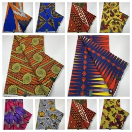 Dresses New Ankara Wax Printed Fabric High Quality Soft Pagne Guaranteed Veritable Wax African 100% Cotton Real Wax Fabric For Dresses