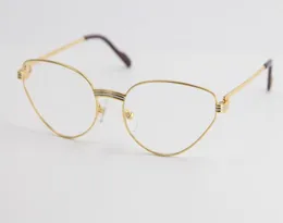 Occhiali ottici in oro di alta qualità maschile grandi occhiali a occhio quadrato Donne progettano occhiali modelli classici con box9632201