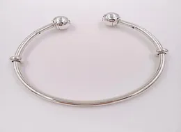 Autentico 925 momenti in argento sterling in argento Braggle aperto si adatta a ciondoli per gioielli in stile europeo perle fai -da -te per donne 5964779836022