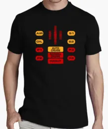 قمصان بيع الساخنة على غرار الصيف Camiseta el Cooche Fantastico Panel de Control Knight Rider Kitt Shirt Maglietta Tee Shirt