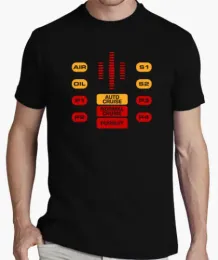 Shirts Hot Sale Summer Style Camiseta El Coche Fantastico Panel de Control Knight Rider Kitt Shirt Maglietta Tee Shirt