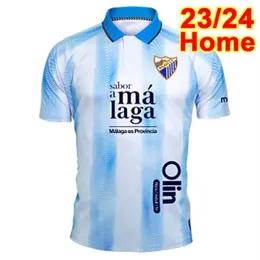 2023-2024 Malaga Mens Soccer Jerseys Bustinza M. Juande Рамон Фебас Алекс Галлар Фран Сол Муньос Дом в гостях 3-й футбольный рубашки с коротким рукавом 23-24