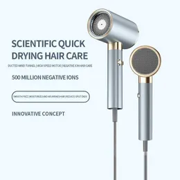 Secadores de cabelo Cuidados científicos e rápidos de secagem de cabelo com íon negativo Tecnologia motora de alta velocidade Conceito inovador de sensor de temperatura Q240429