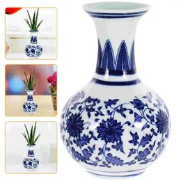 Vazo Çin mavi beyaz vazo oryantal şişe zencefil kavanoz geleneksel seramik çiçek ev dekor